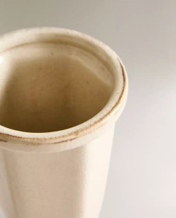 ZARA HOME КЕРАМИЧЕСКАЯ ВАЗА, БЕЛЫЙ