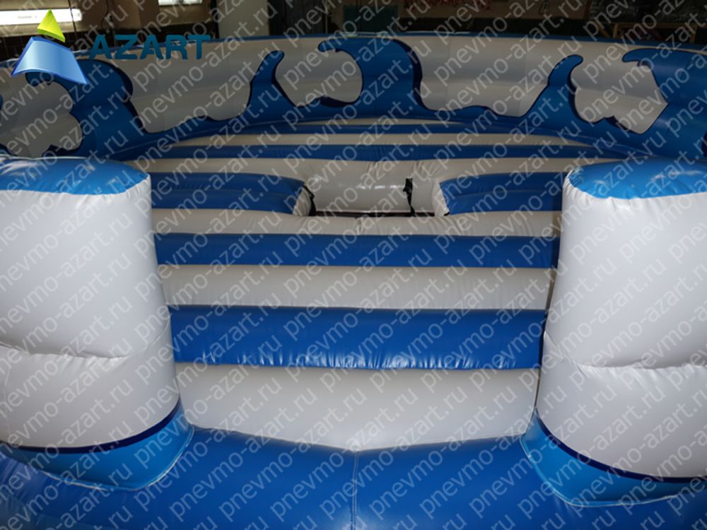 Надувная круглая подушка для родео