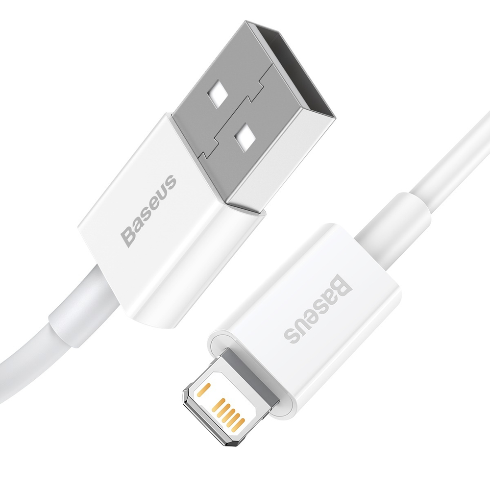 Lightning Кабель Baseus Superior Series Fast Charging Data Cable USB to iP 2.4A - White