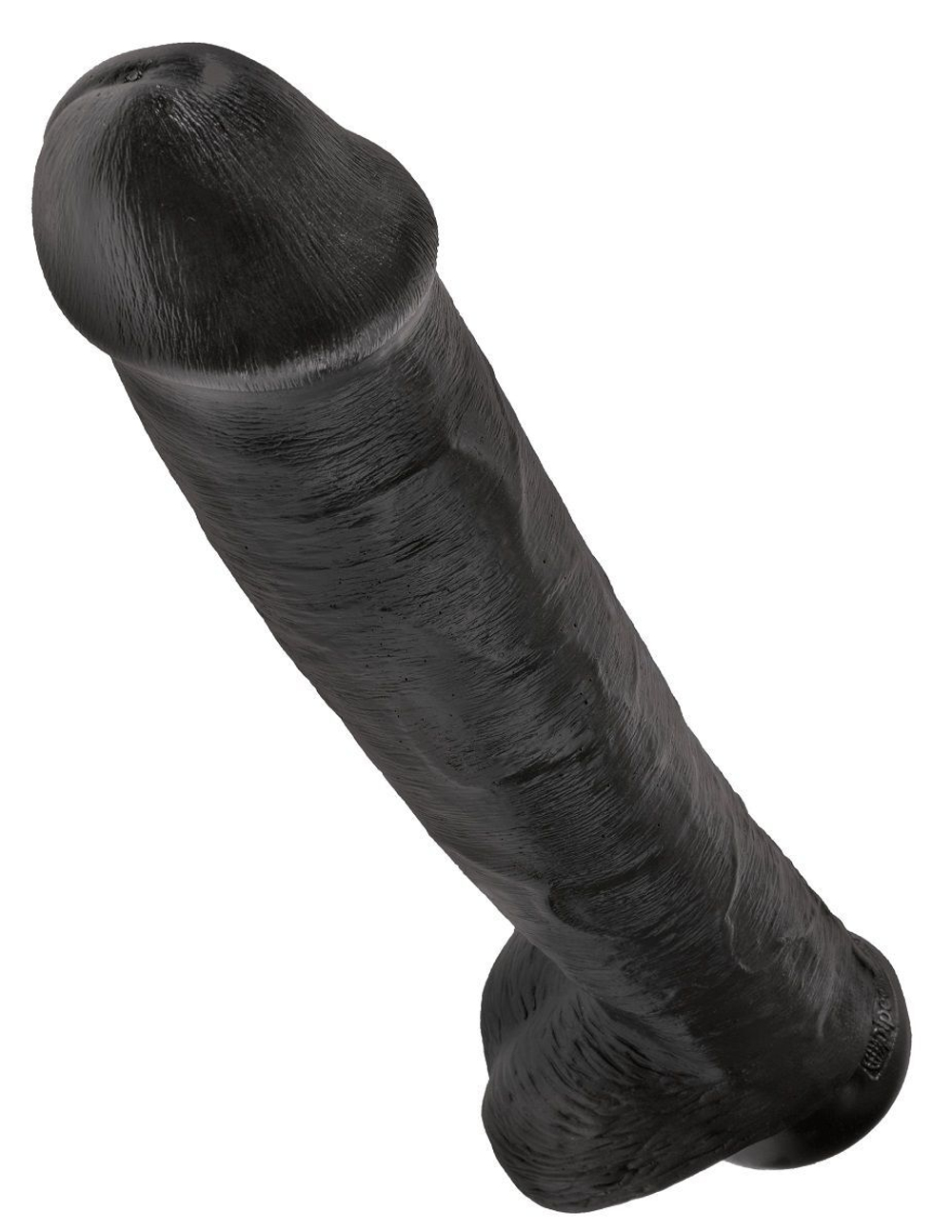 Чёрный фаллоимитатор-гигант 15 Cock with Balls - 40,6 см. (Цвет: черный)