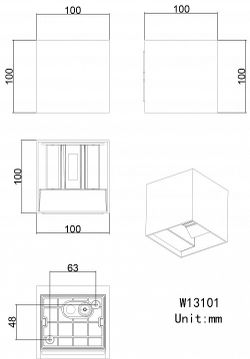 Накладной светильник ST-Luce Brik SL9513.701.01
