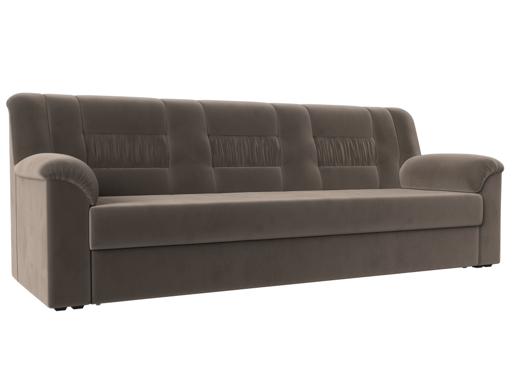 Диван прямой Карелия, Коричневый, Велюр, 113318