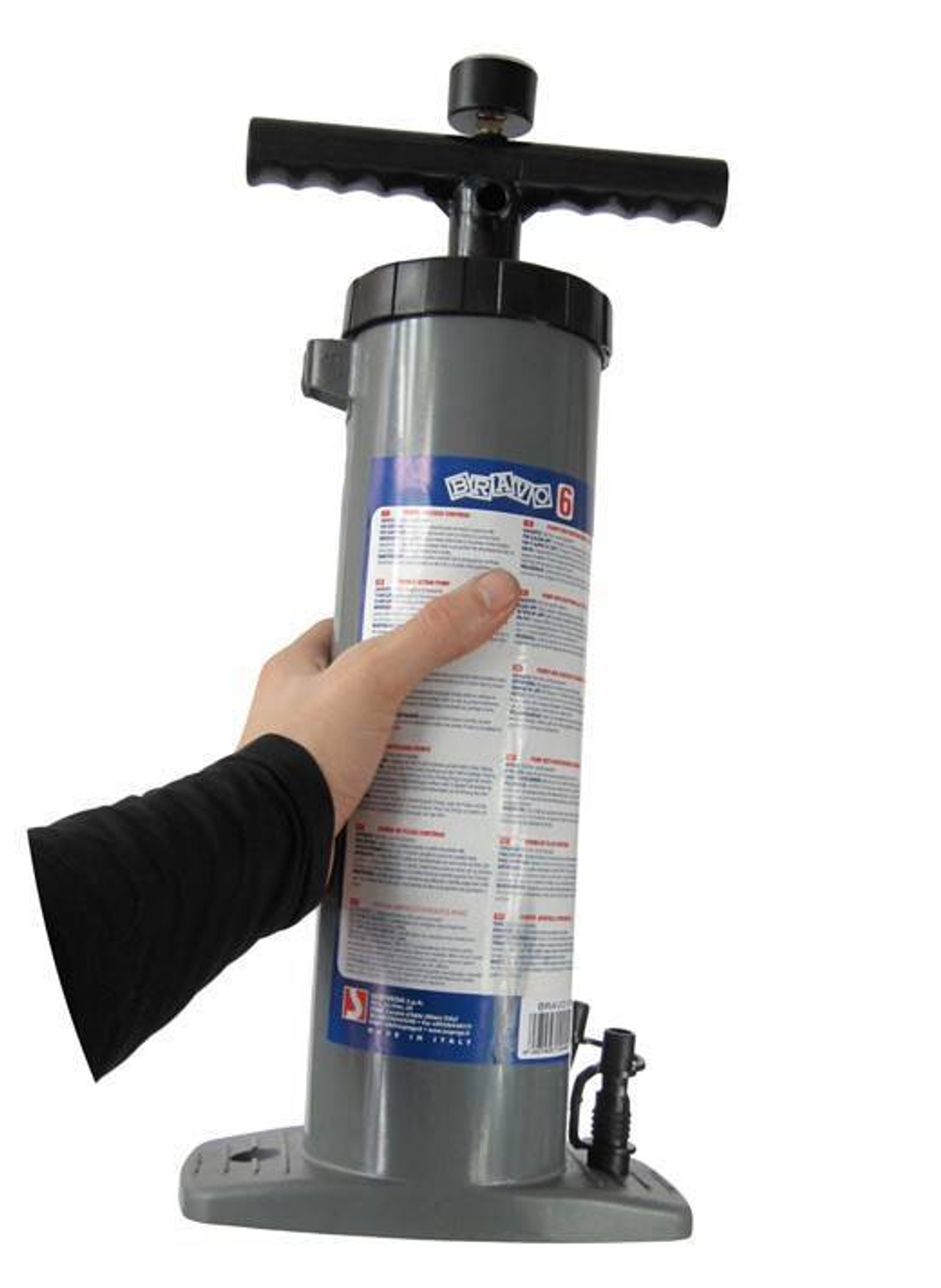 Насос для лодки ручной BRAVO 6М (2x2500 cc max 600mbar) с манометром