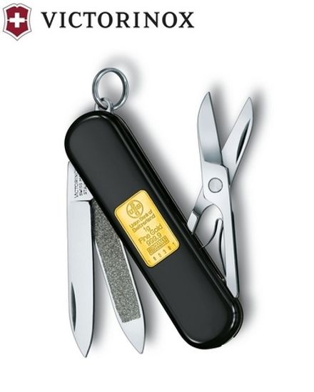 Нож Victorinox Мод. Classic with Gold Ingot 1 Gr (58 мм) 6 функций