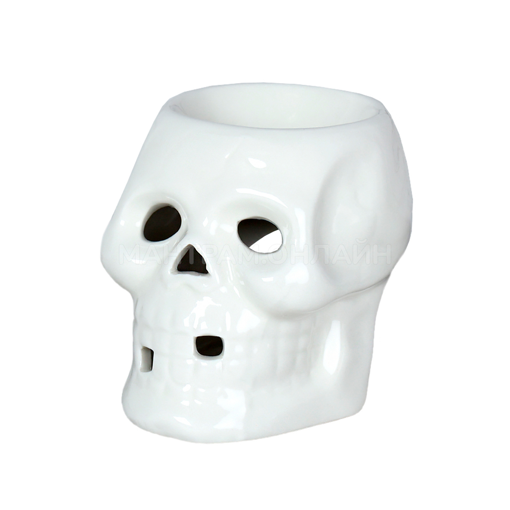 Аромалампа Череп цвет белый 9 см