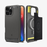 Чехол Spigen Rugged Armor Magsafe, gray - iPhone 16 Pro