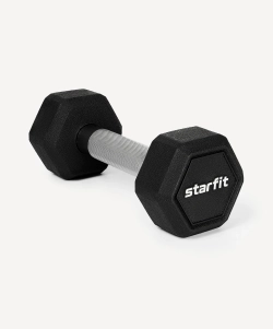 Гантель гексагональная обрезиненная PRO Starfit