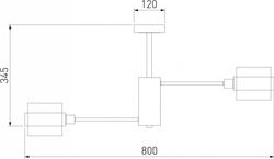 Люстра на штанге Eurosvet Arcada 70127/8 хром