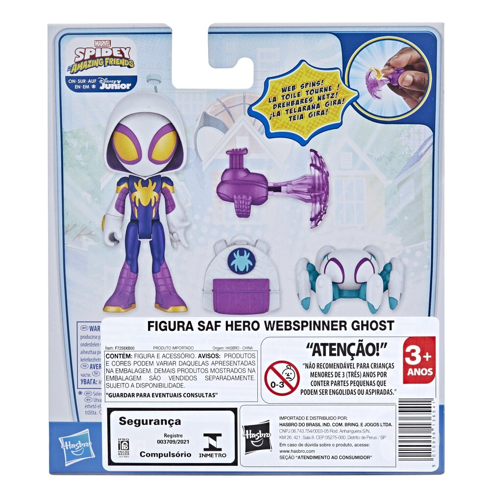 Hasbro Spidey Amazing Friends - Фигурка супергероя Ghost-Spider Web-Spinners / артикул   F8143 F7258  / GTIN 5010996136541