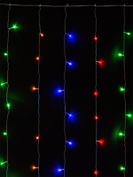 Гирлянда светодиодная "Занавес" 1,5х1,5 м, 168LED, многоцветн., 8 режимов, 250 В, IP20, TDM SQ0361-0070