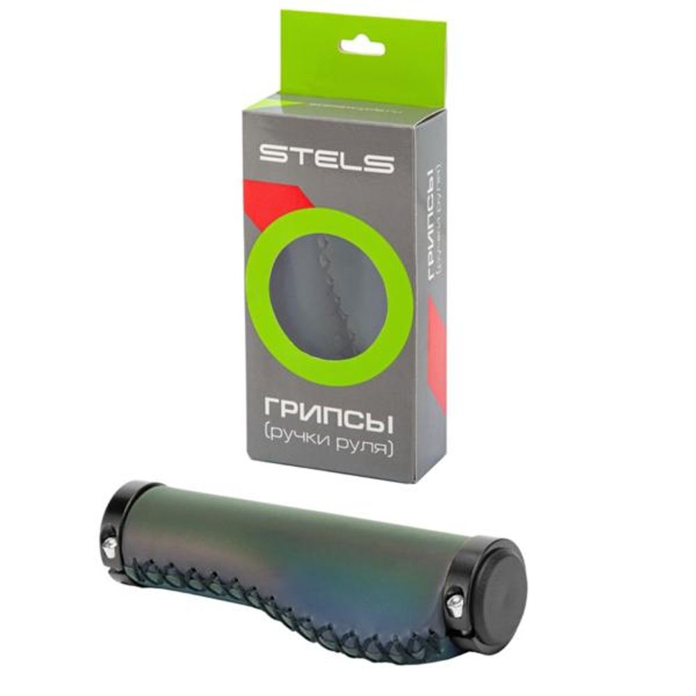 Грипсы HBBT-008 130 мм, флуоресцентные с черными кольцами, прошитые/150322