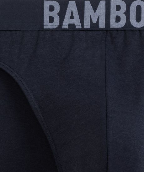 Мужские трусы (3шт) слипы спорт Atlantic 3MP-199, бамбук, темно-синий + голубой + графитовый