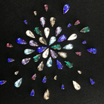 evoli 4322 Teardrop Fancy Stone - Aquamarine