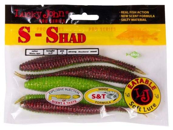 Черви съедобные LJ Pro Series S-SHAD 5.2in (13.20)/T44 5шт.
