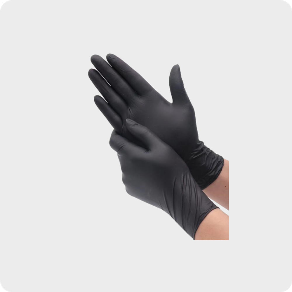 Нитриловые перчатки Foxy черные XS