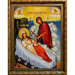 Явление креста святой Нине. Икона на холсте.