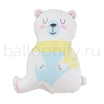 Шар (37''/94 см) Фигура, Полярный медведь, 1 шт.