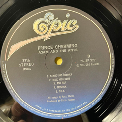 Винтажная виниловая пластинка LP Adam And The Ants Prince Charming (Япония 1981)