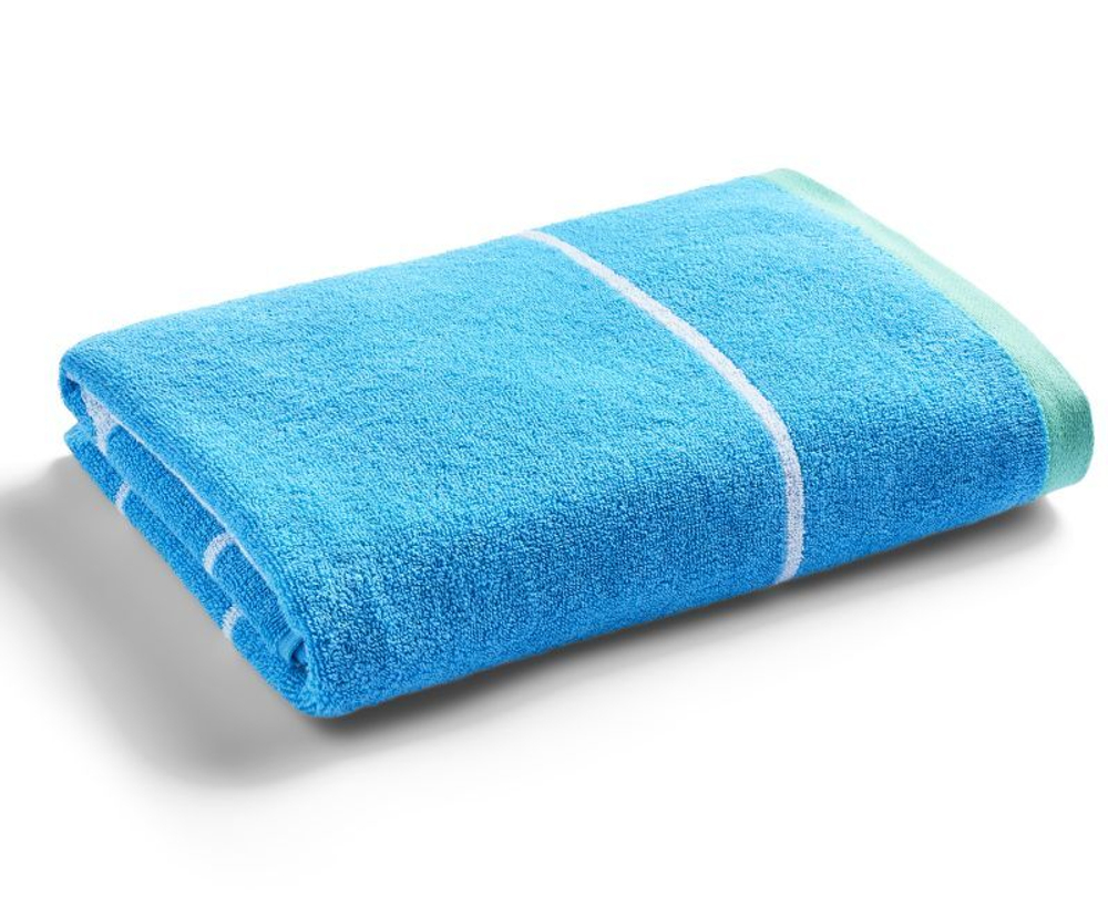 Полотенце теннисное Wimbledon Tennis Court Cotton Bath - sky blue/white