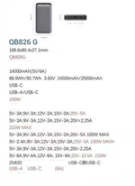 Внешний аккумулятор ZMI QB826 200W