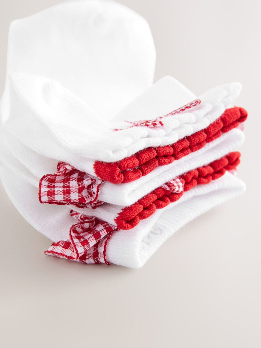 Носки хлопковые для девочки Next AU2-581, 5 шт., Белый