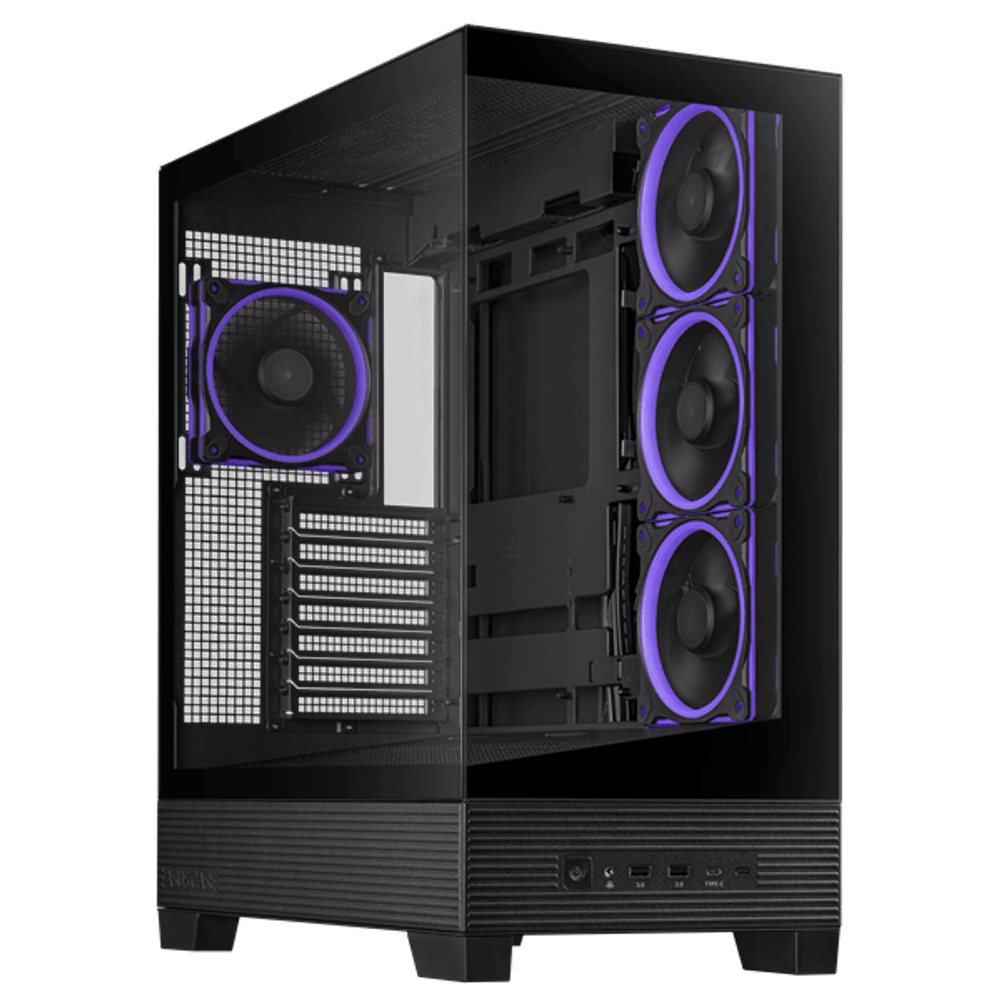 Корпус ASUS A31 PLUS TG ARGB BLACK Micro-ATX/Mini-ITX A31 PLUS/BK/TG/ARGB//