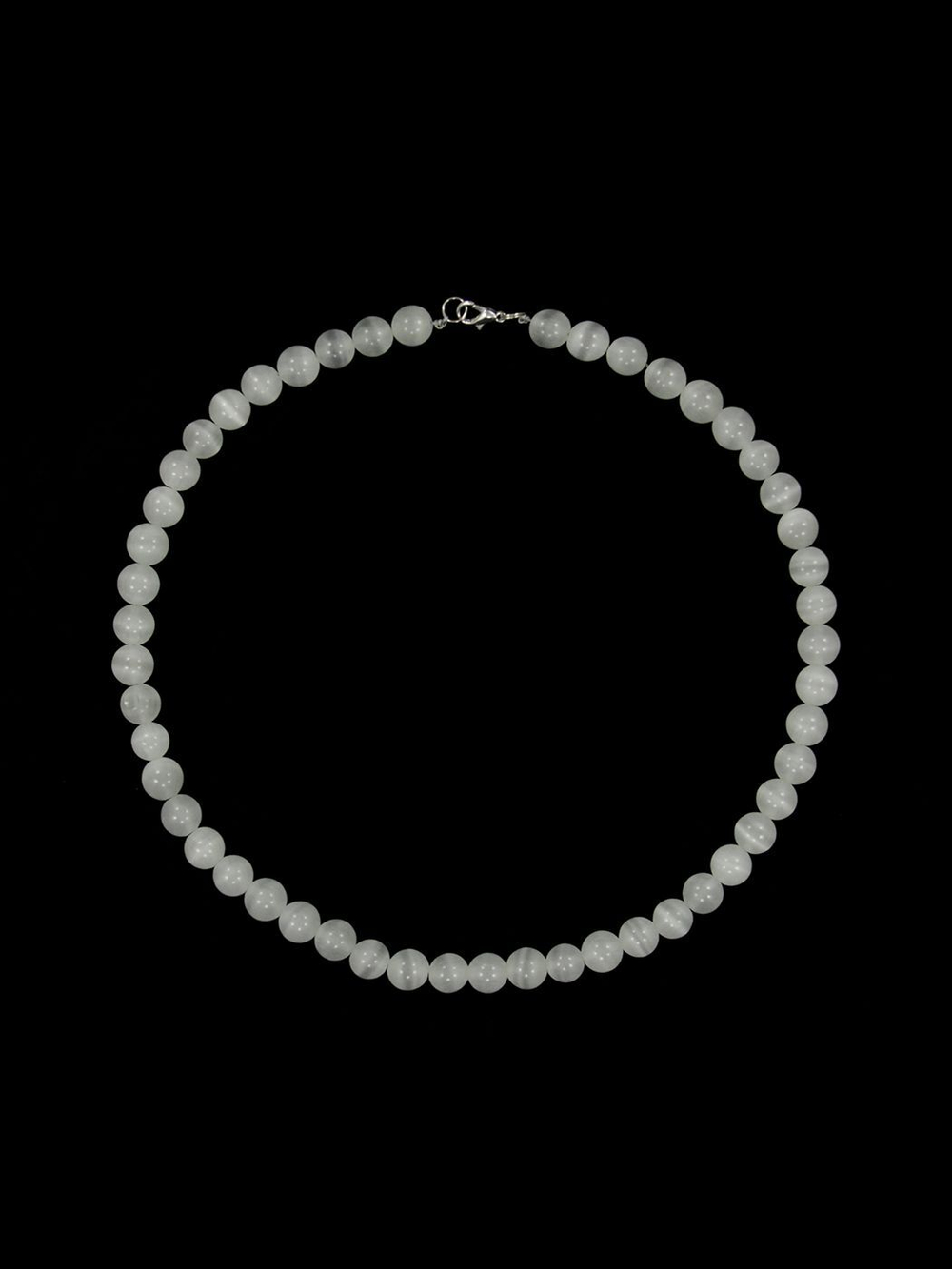 Бусы из кошачьего глаза kgbu002-bel10