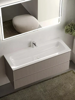 Тумба подвесная SANCOS Snob R 1195х445х500, c двумя ящиками оснащенными доводчиками, Doha Soft, арт.SNR120SM