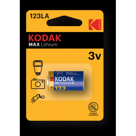 Батарейки Kodak CR123 [ K123LA] MAX Lithium