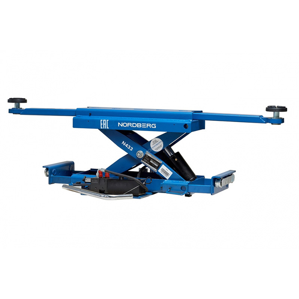 NORDBERG (N433_B) Траверса с ручным приводом, синяя 3 т