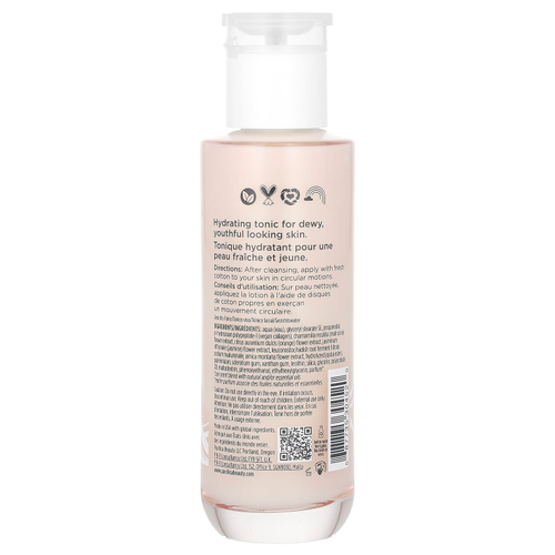 Pacifica, веганский коллаген, увлажняющий молочный тоник, цветы апельсина, без спирта, 140 мл (4,7 жидк. унции)