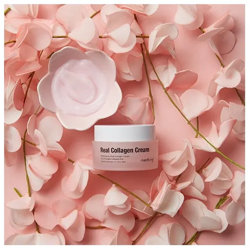 Meditime Крем антивозрастной с коллагеном Real collagen cream 50мл