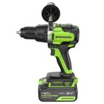 Дрель-шуруповерт ударная акк. Greenworks GD24DD140, 24V,б/щет,70/140Нм,Anti-kickback,1x4Ач,ЗУ,кор (3707607CUB)