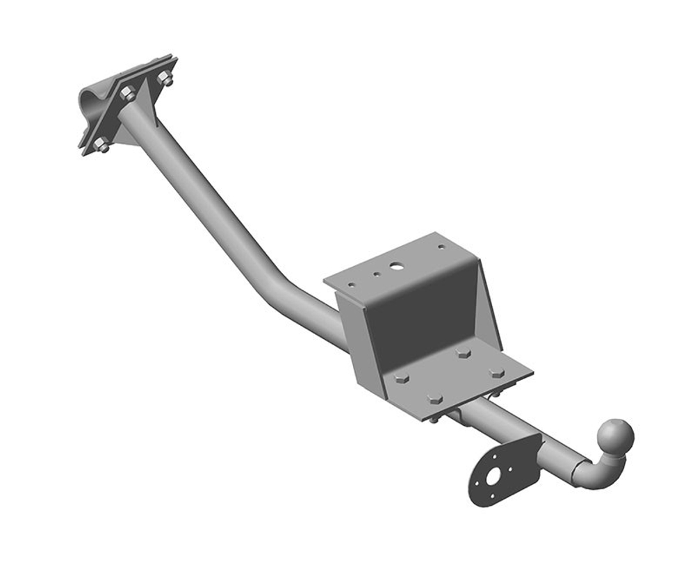 Фаркоп для ГАЗ 2705 (Газель-фургон), 3221 1994- Тип шара: H (несъемный сварной). Нагрузки: 800/50 кг, GAZ-06