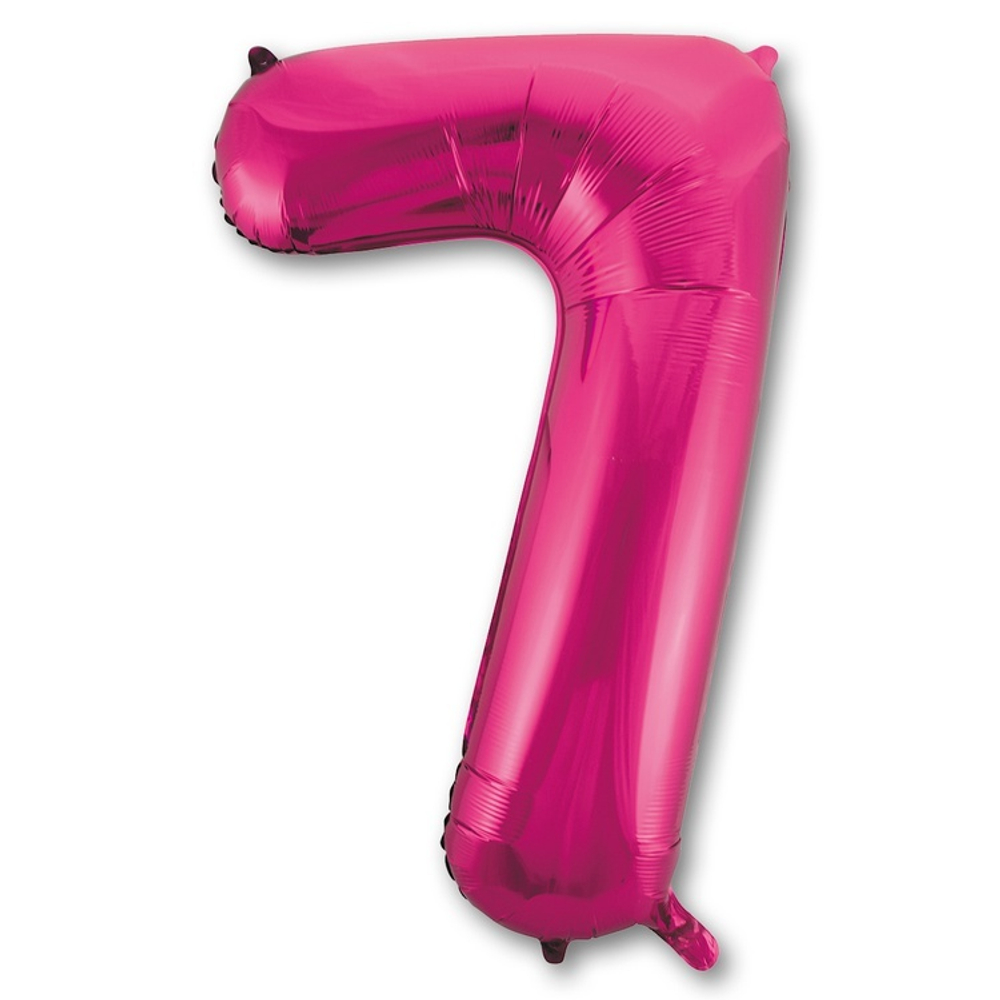 Шар ЦИФРА 7 Fuchsia 40" 102 см