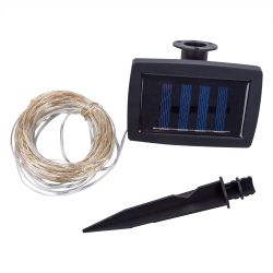 USL-S-128-PT30000 WARMWHITE DEW Садовая гирлянда на солнечной батарее Роса. 300 светодиодов. Теплый белый свет. 1xАА Ni-Mh аккумулятор в-к. IP44. TM Uniel