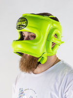 Шлем боксерский LEADERS с бамперной защитой GN (салатовый)