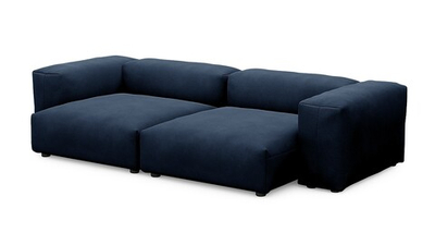 Диван Фиджи двухсекционный (большой и глубокий) Velutto 54 273*137*62 см,  Велютто Нераскладной Фиеста