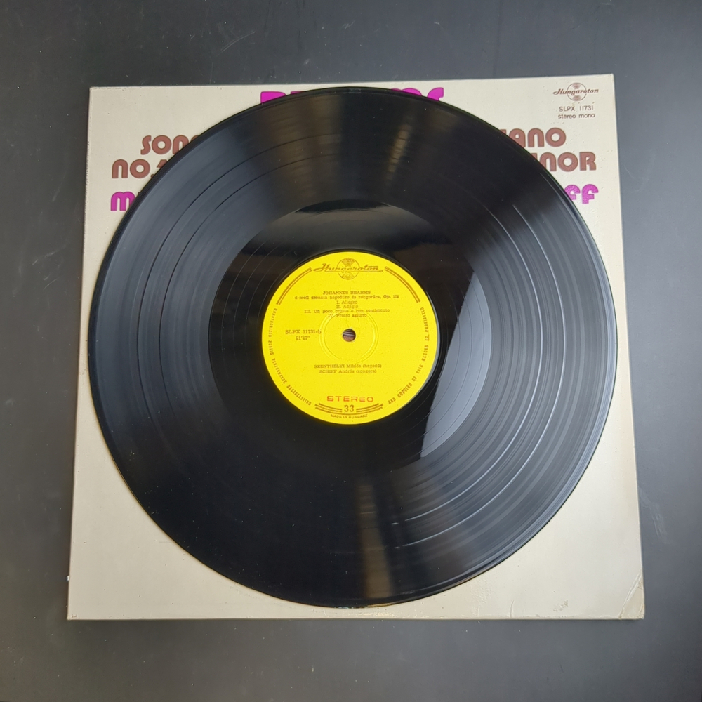 LP Johannes Brahms - Sonatas / Брамс - соната для скрипки и фортепиано. Виниловая пластинка 12 дюймов Hugaroton Венгрия