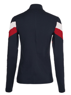 Женская теннисная куртка Tommy Hilfiger Slim Full Zip Top LS - Turquoise