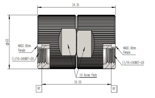 LT-NMD2.92FNMD2.92F, Коаксиальный переходник NMD (2.92 мм / 2.92 мм)
