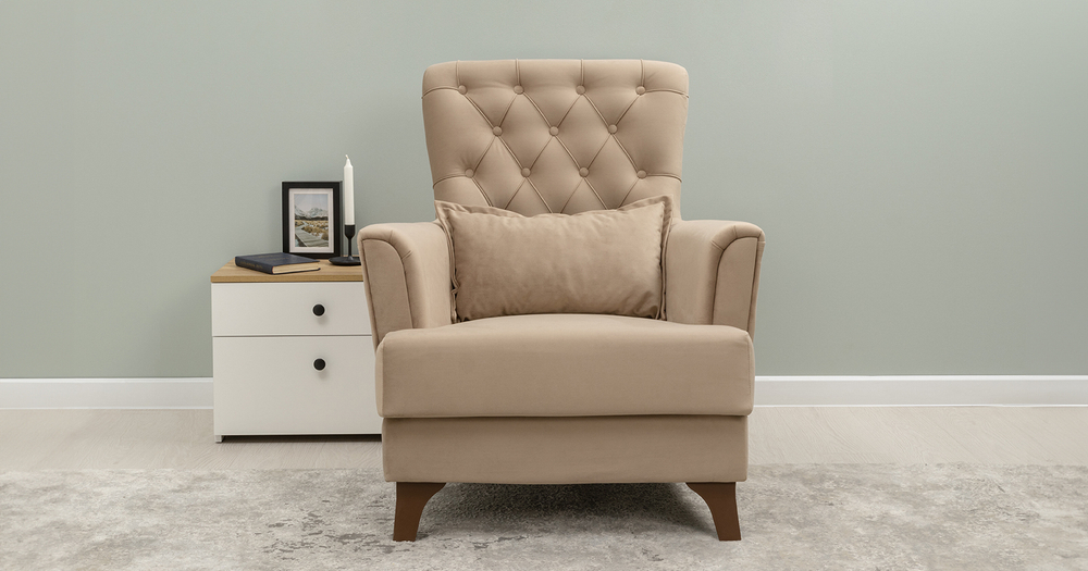 Ирис кресло для отдыха ( бежевый)