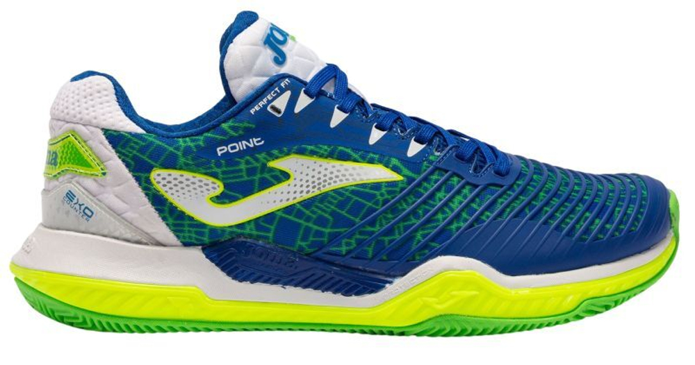Мужские кроссовки теннисные Joma T.Point Men 2204 - royal/lemon fluor