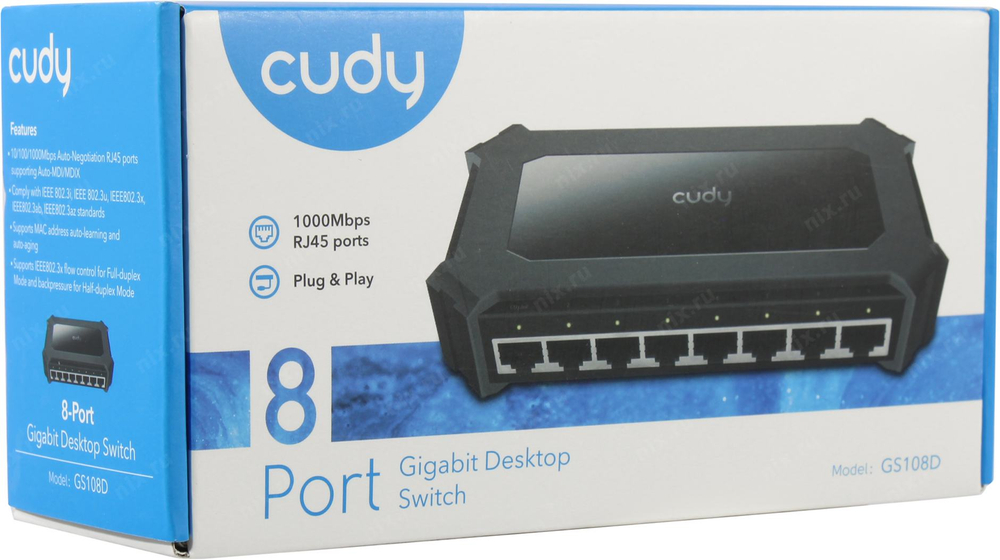 CUDY <GS108D> Gigabit Switch  (8UTP  1000Mbps)