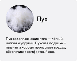 Подушка пуховая "Большая медведица"
