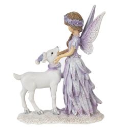 GAEM Фигурка декоративная "Фея с олененком", L13 W6 H16,5 см