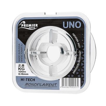 Леска UNO 0,16mm/100m Clear Nylon (PR-U-C-016-100) Premier Fishing