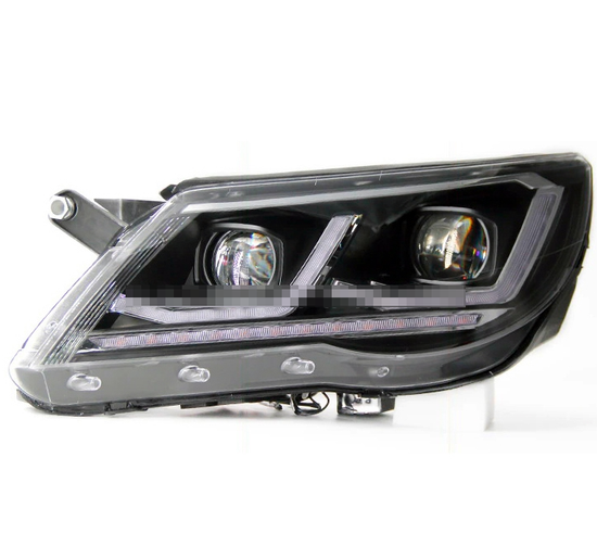 Передние фары VW Тигуан 2010-2012 V6 type [Комплект Л+П; ДХО; FULL LED; электрокорректор; динамичный поворотник]
