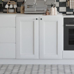 Кухонный модуль напольный 80 см Авери 2 двери, из МДФ и ЛДСП, белый