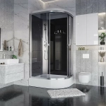 Душевая кабина Niagara Eco E120/80/26/TN 120х80 стекло тонированное/профиль хром